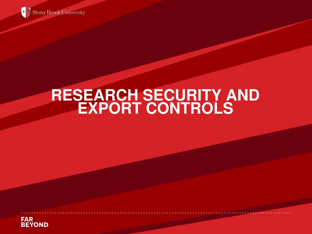 research security and export controls