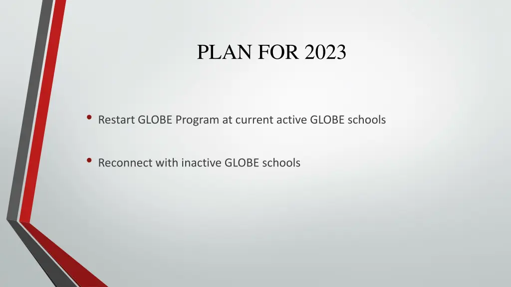 plan for 2023