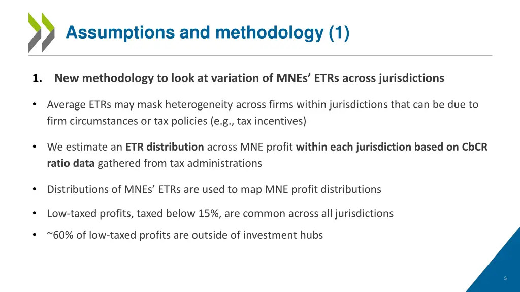 assumptions and methodology 1