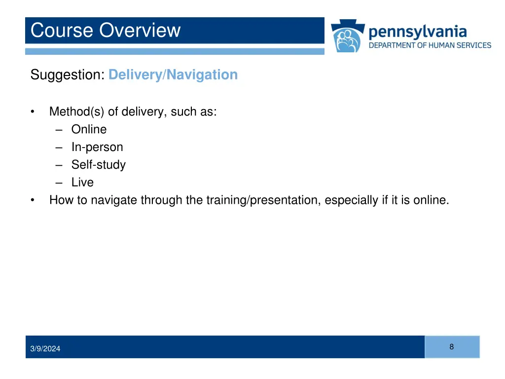 course overview 5