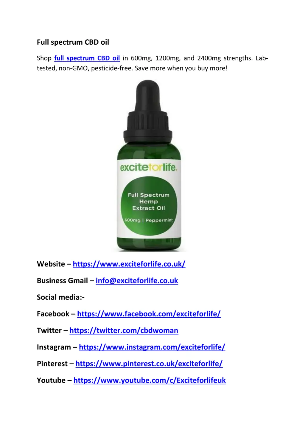 full spectrum cbd oil