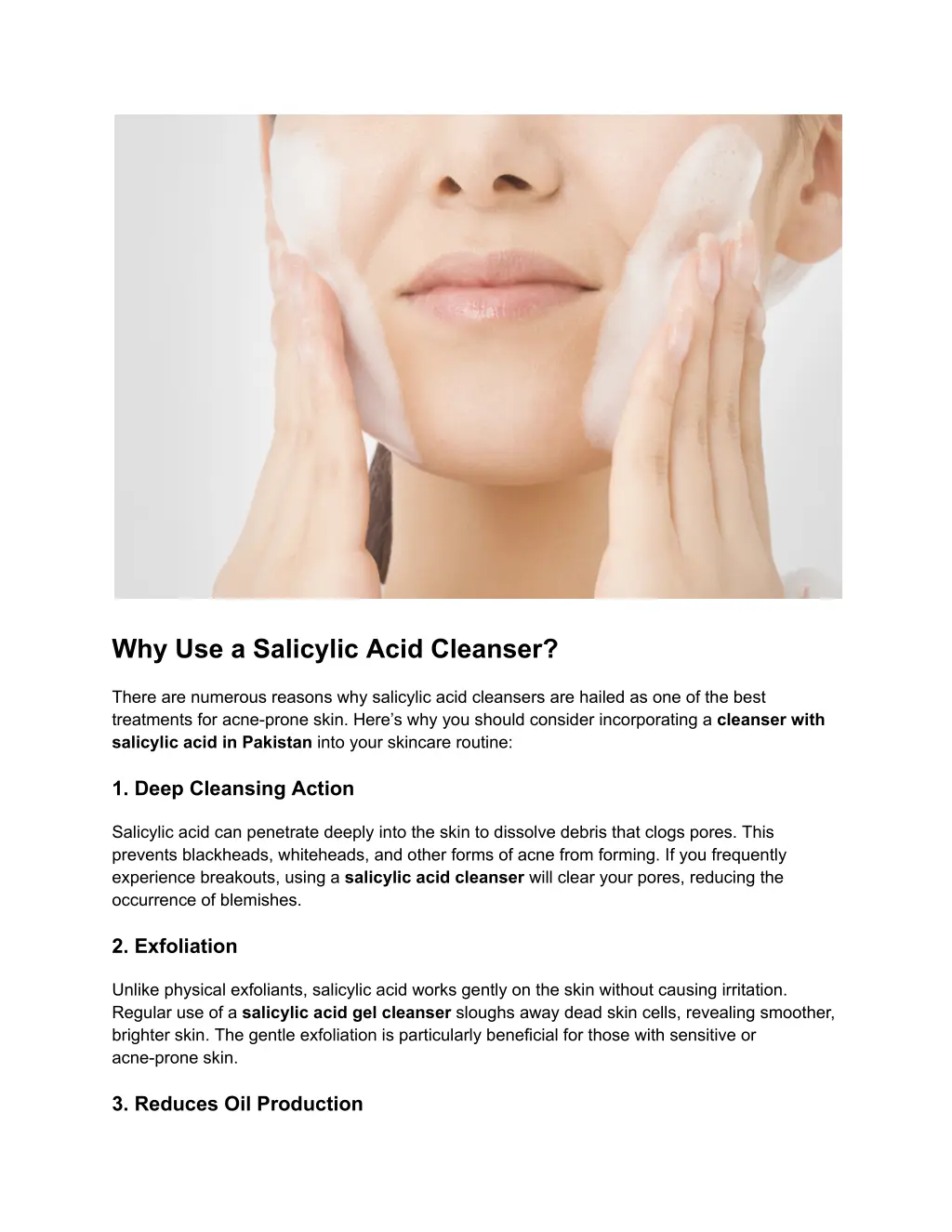 why use a salicylic acid cleanser