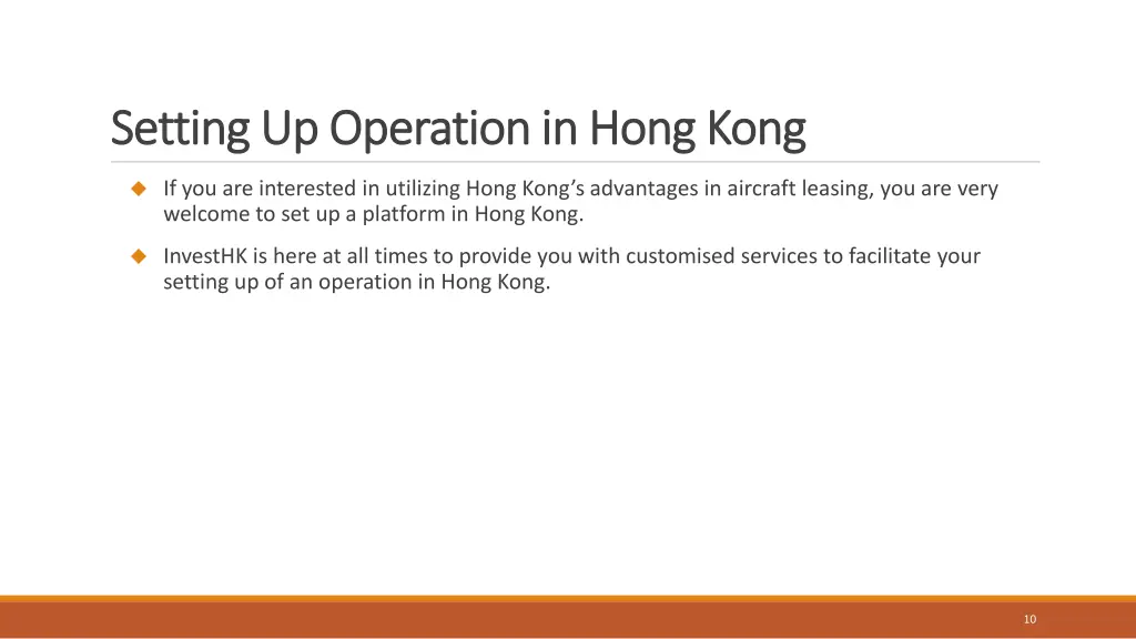 setting up operation in hong kong setting