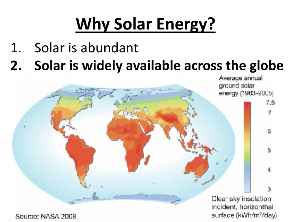 why solar energy 1 solar is abundant 2 solar