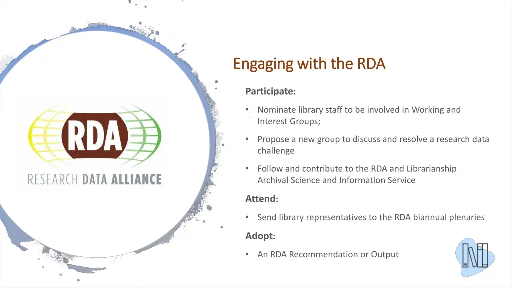 engaging with the rda engaging with the rda