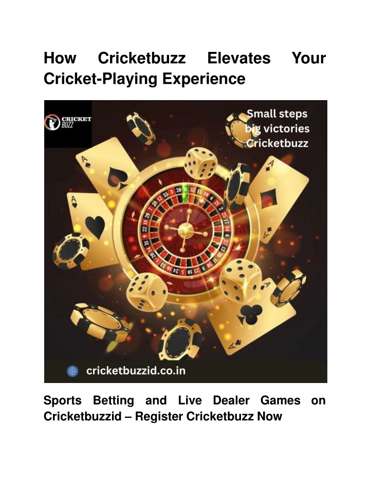 how cricket playing experience