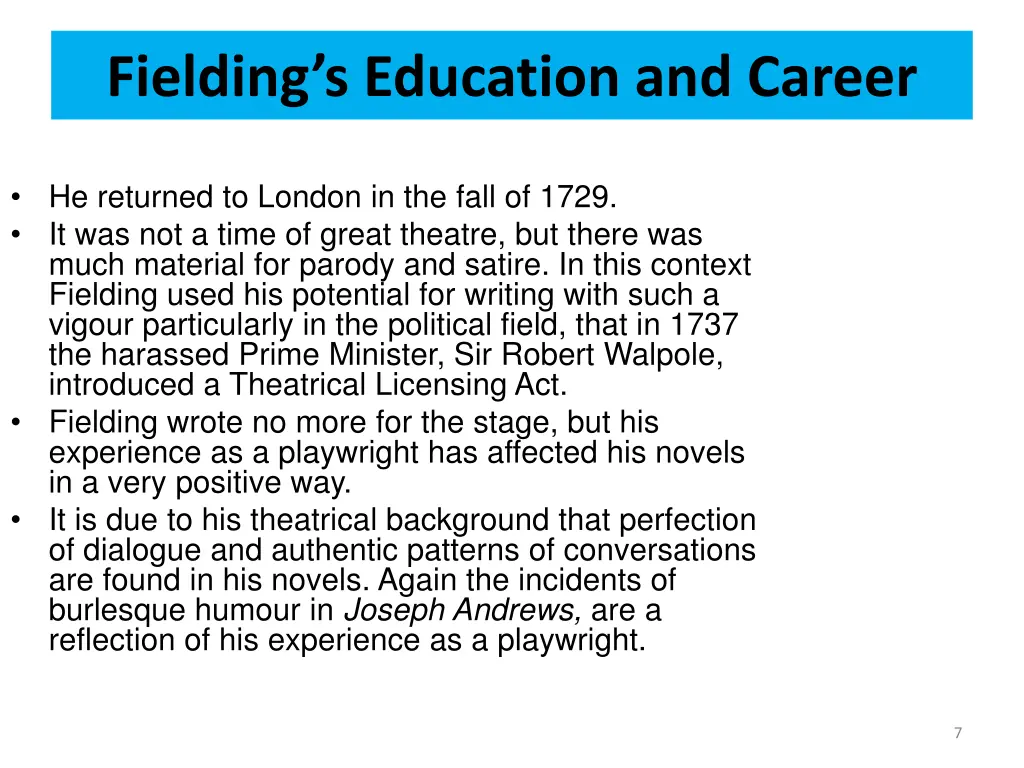 fielding s education and career 1