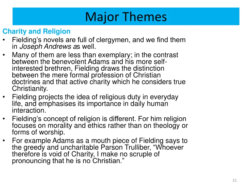 major themes 1