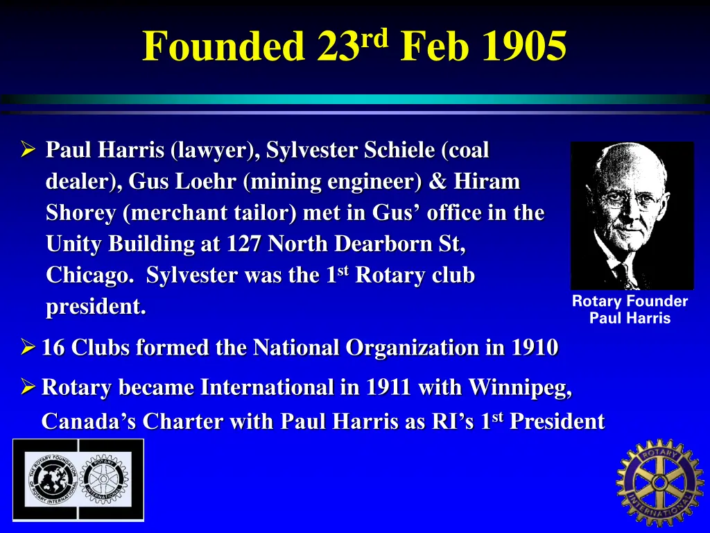 founded 23 rd feb 1905