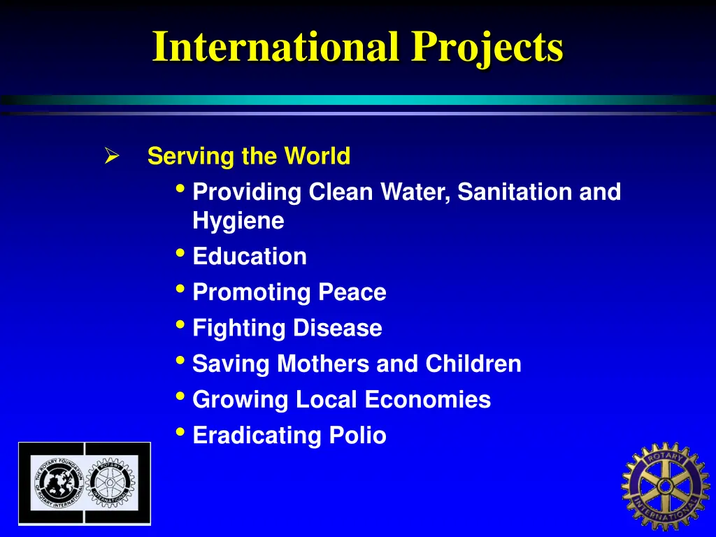 international projects