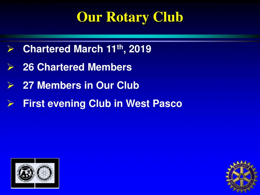 our rotary club