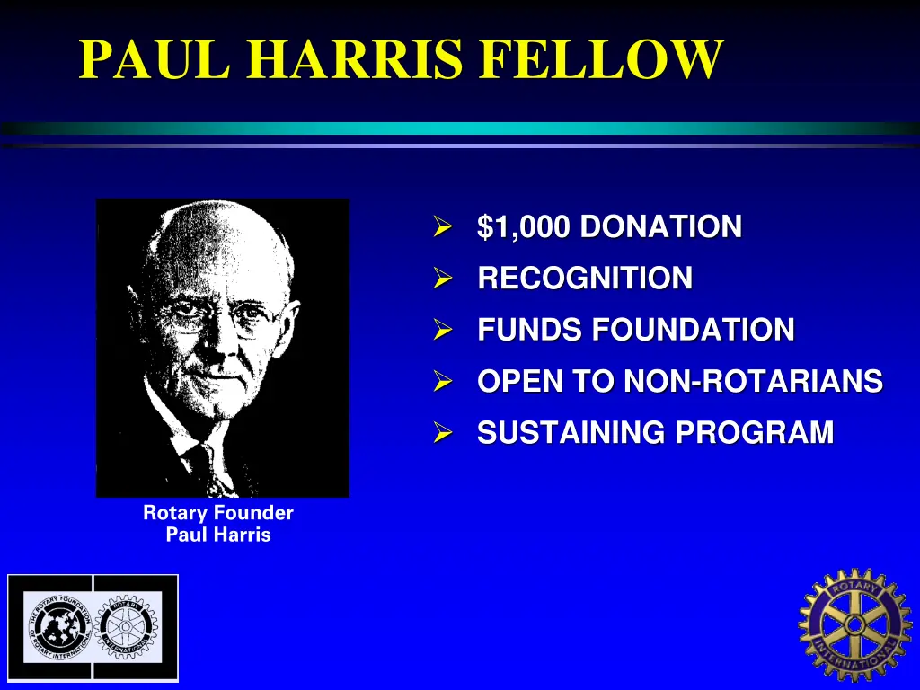 paul harris fellow