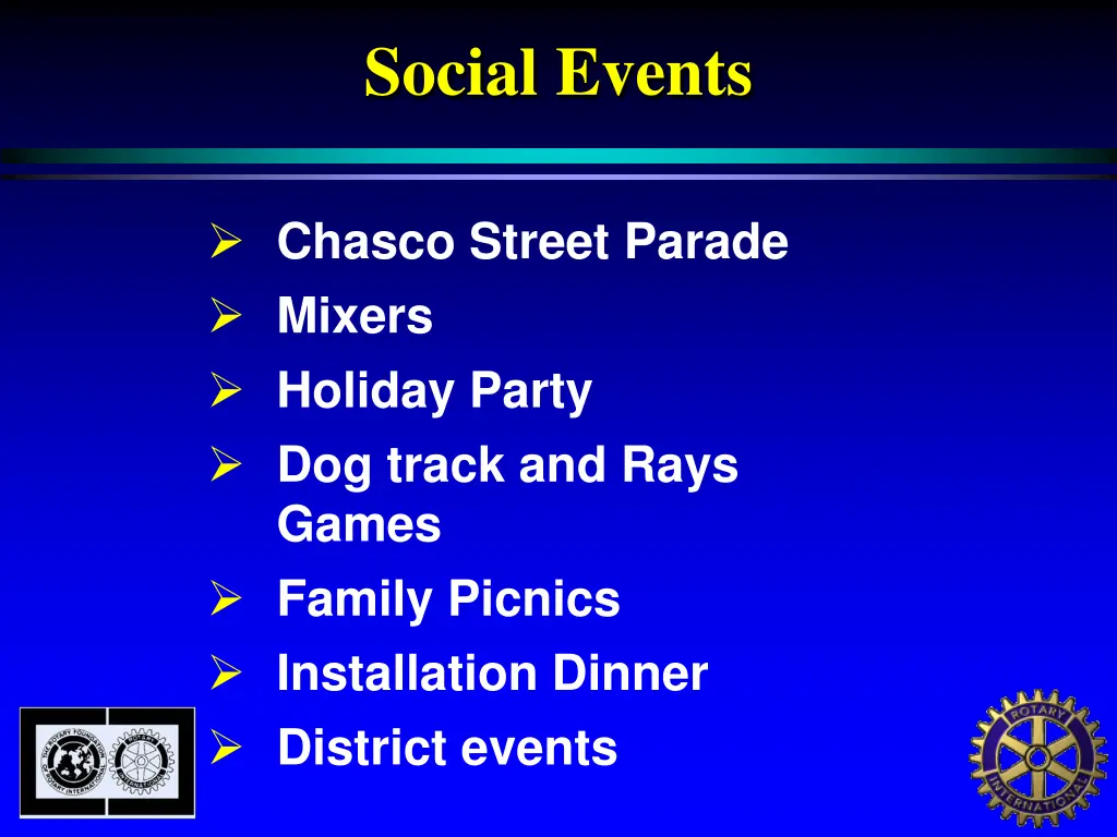 social events