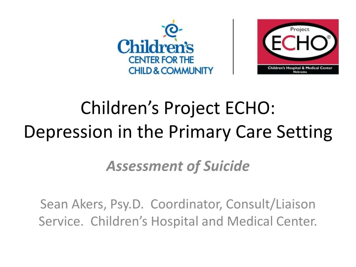 children s project echo depression in the primary