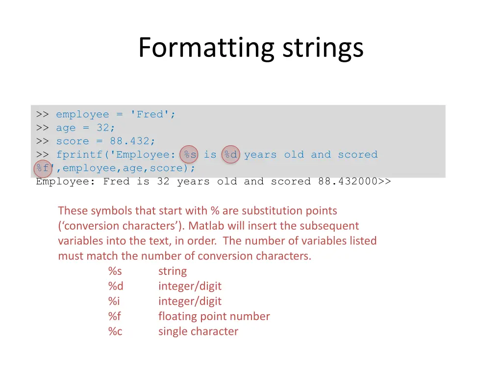 formatting strings 3