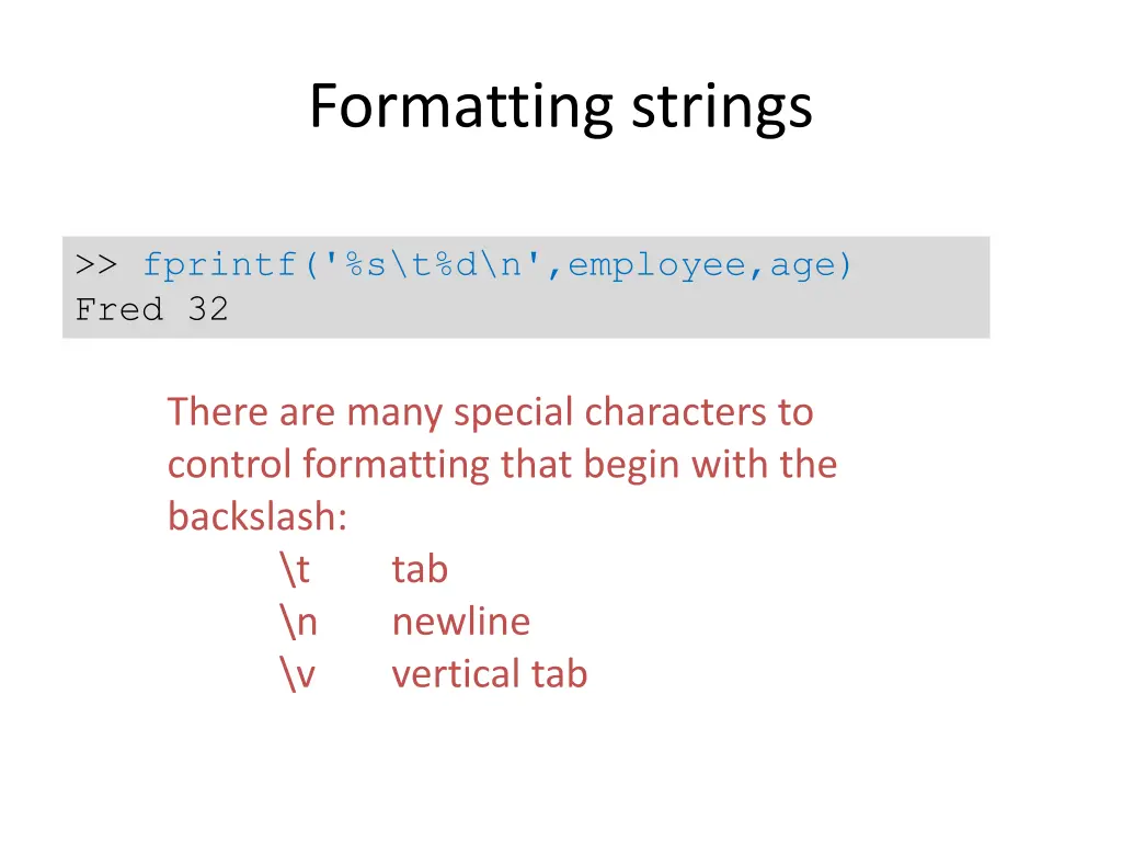 formatting strings 4