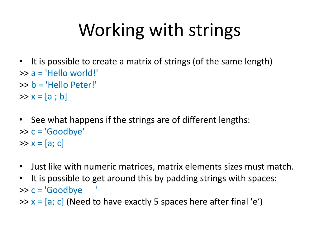 working with strings 3