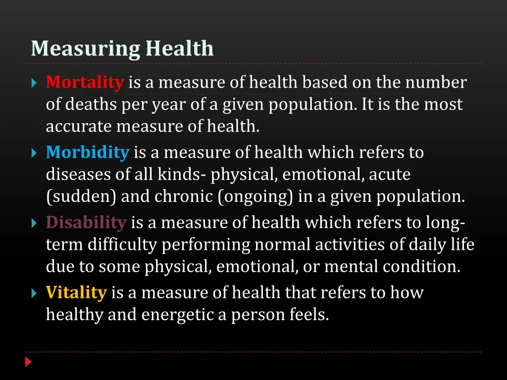 measuring health