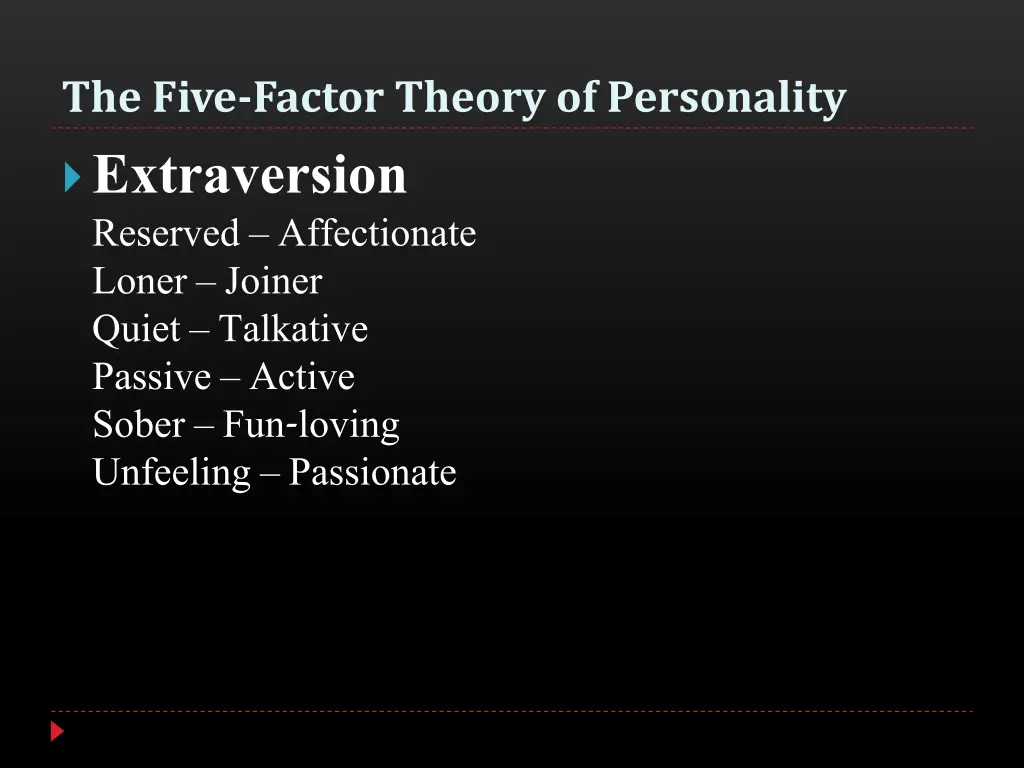 the five factor theory of personality 2