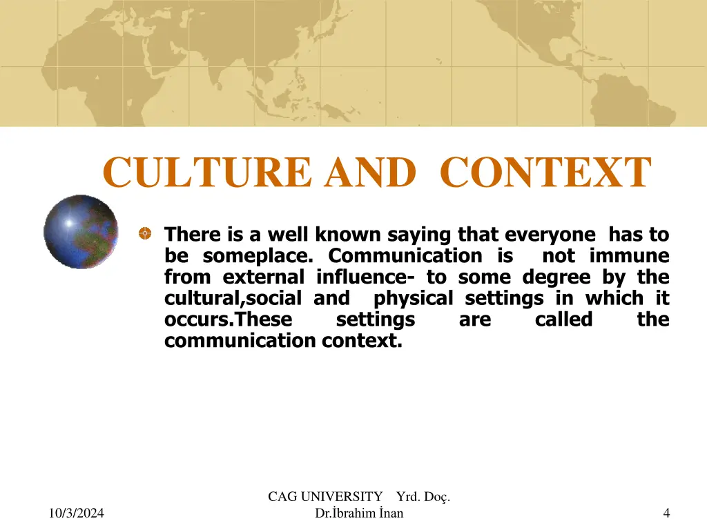 culture and context