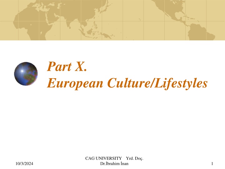 part x european culture lifestyles