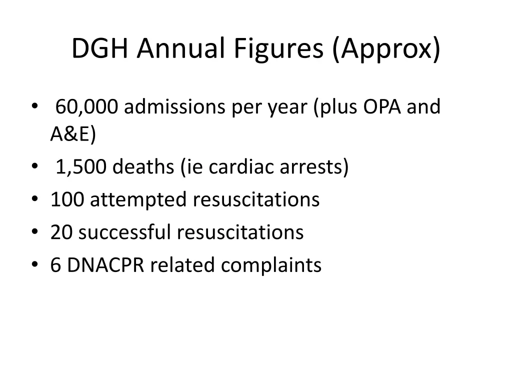 dgh annual figures approx