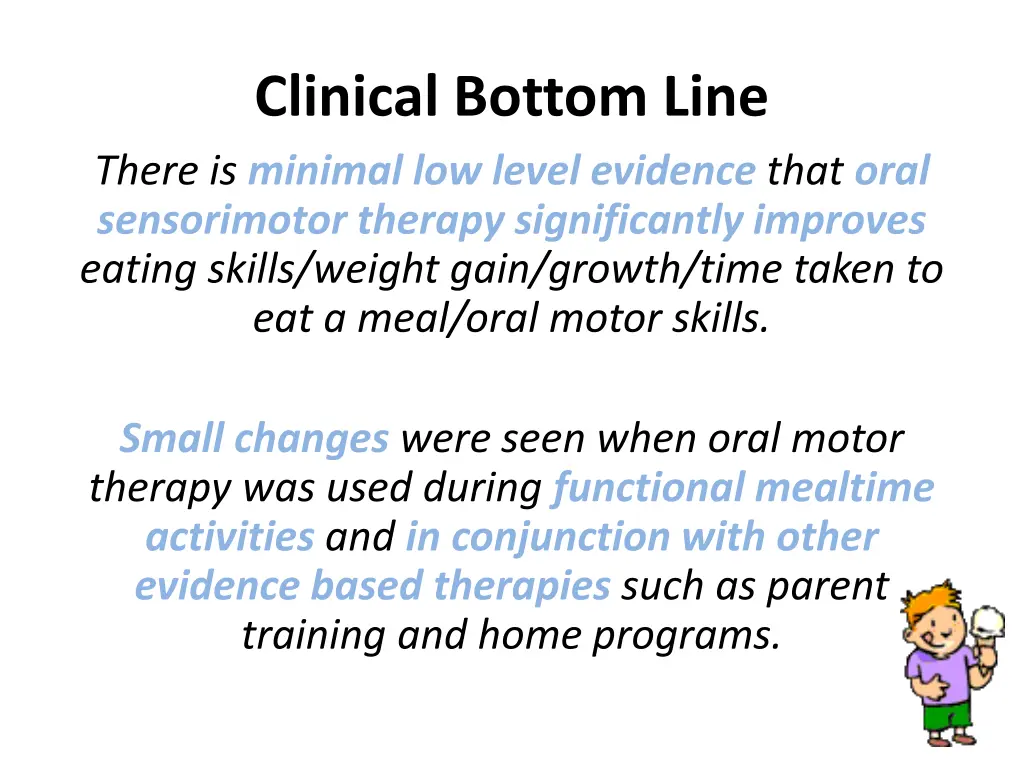 clinical bottom line there is minimal low level