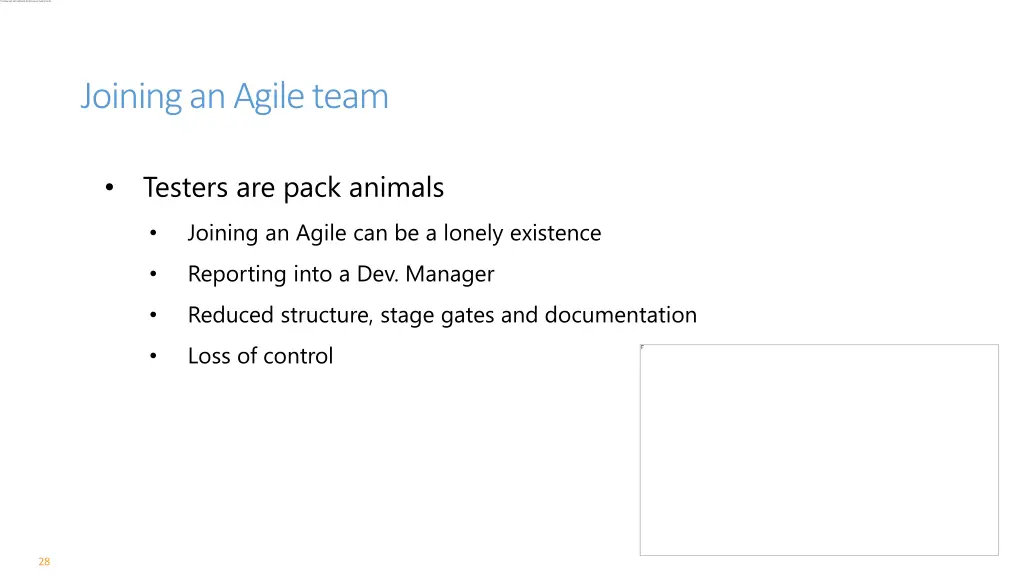 joining an agile team