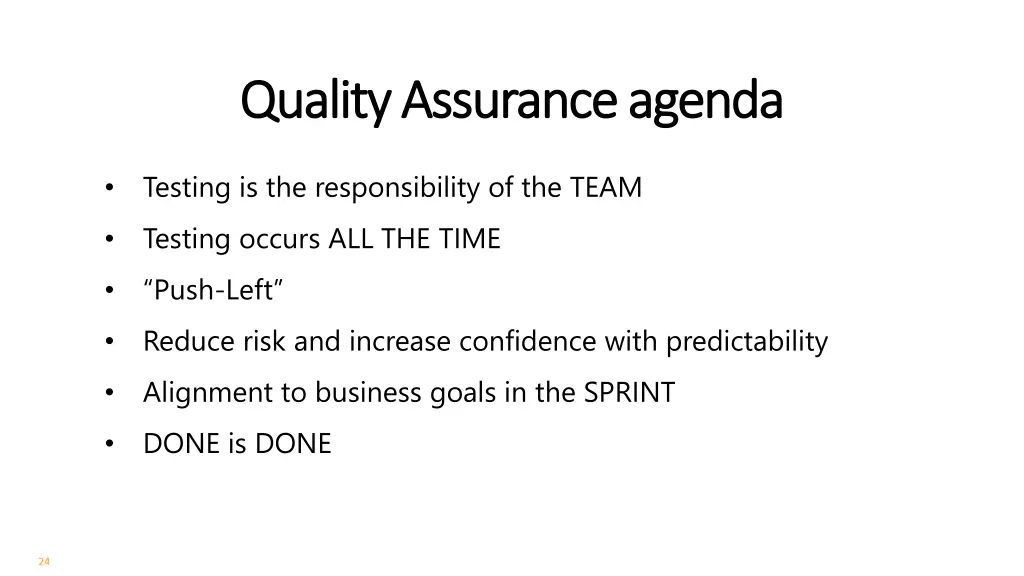 quality assurance agenda quality assurance agenda 4