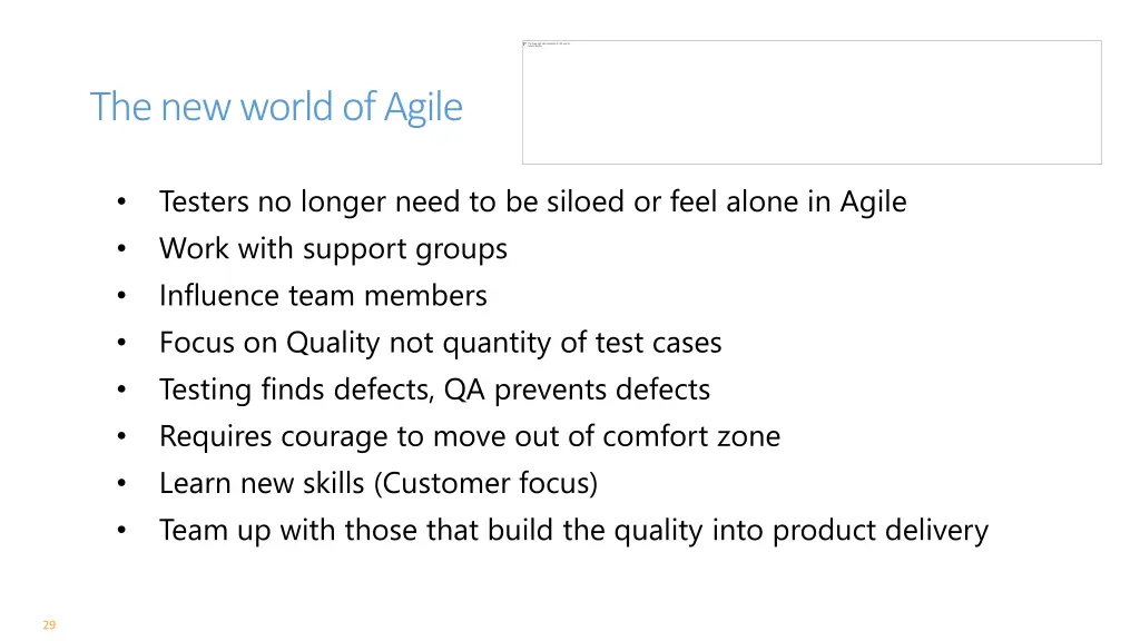 the new world of agile