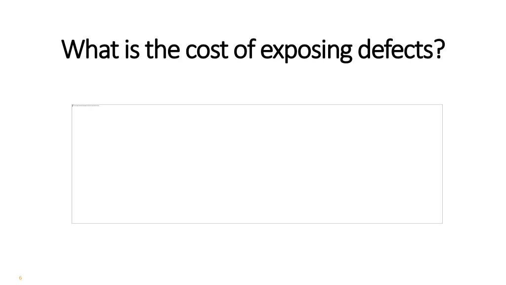 what is the cost of exposing defects what