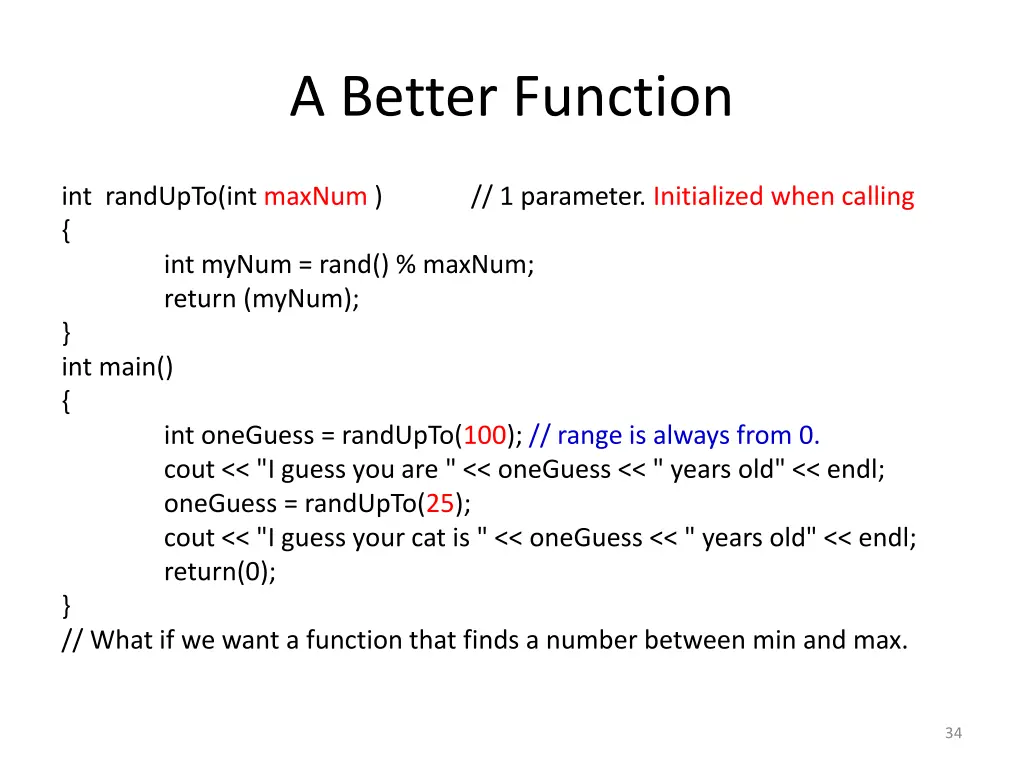 a better function