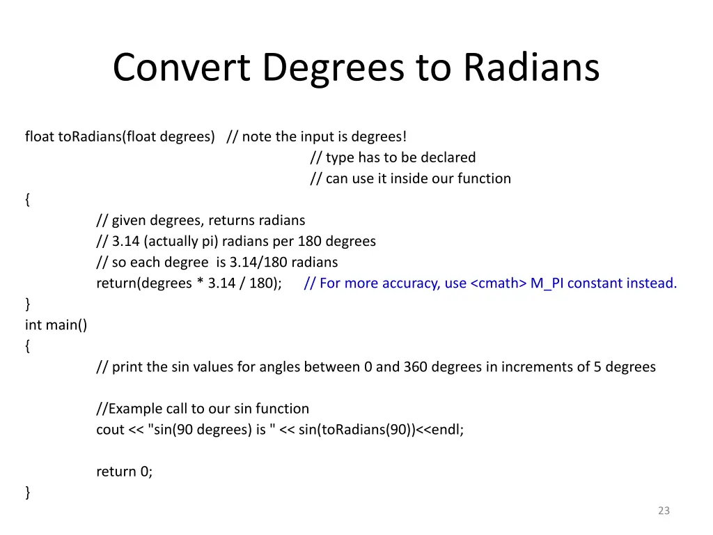 convert degrees to radians