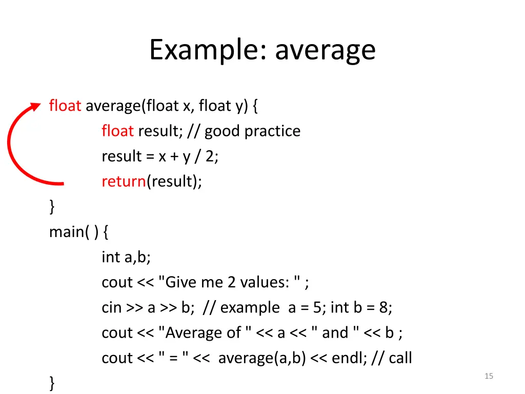 example average