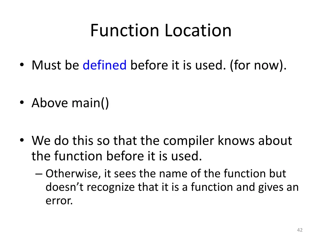 function location