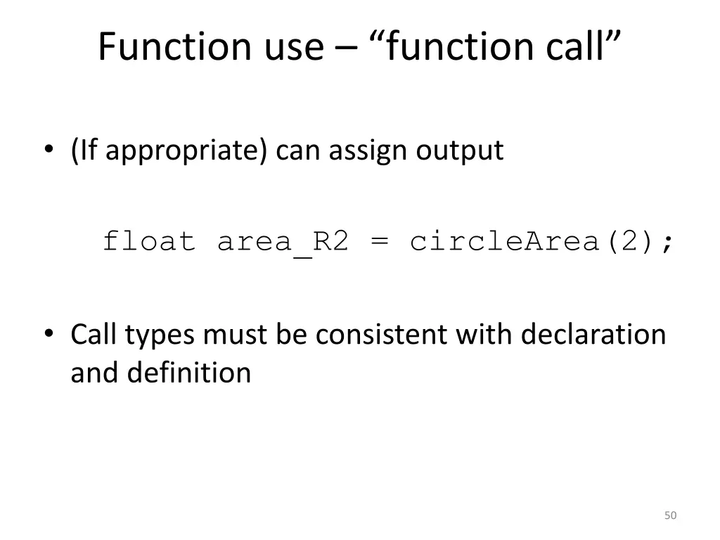 function use function call