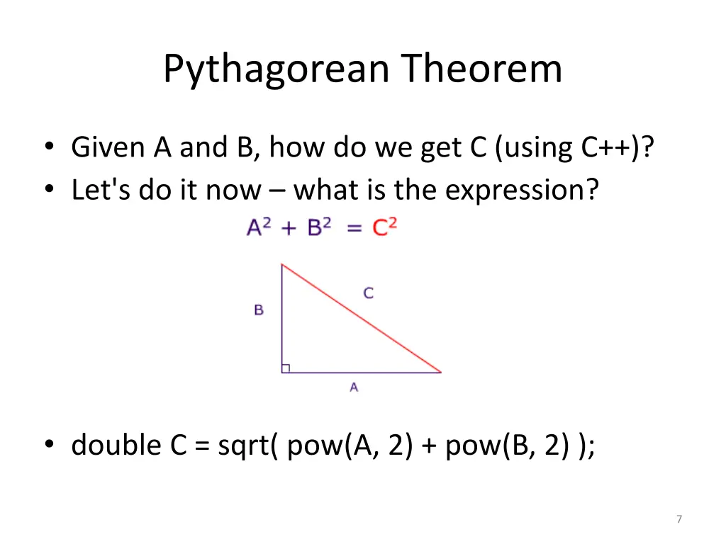 pythagorean theorem 1