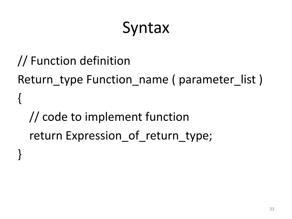 syntax