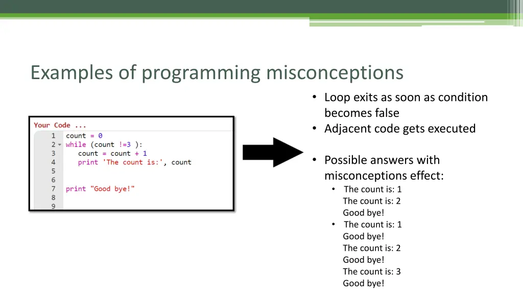 examples of programming misconceptions 4