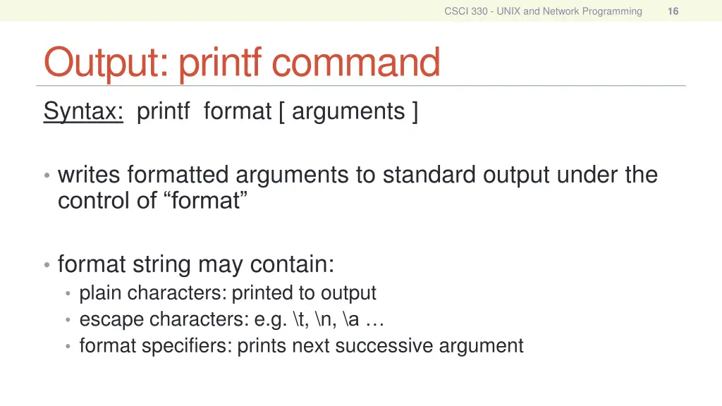 csci 330 unix and network programming 15