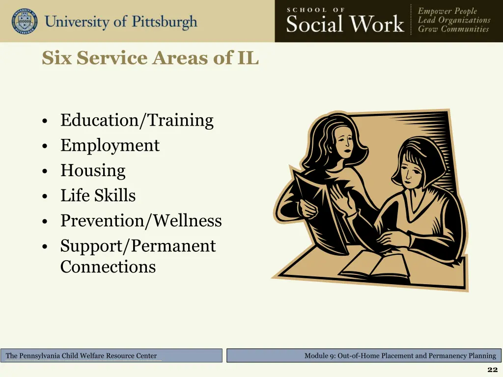 six service areas of il