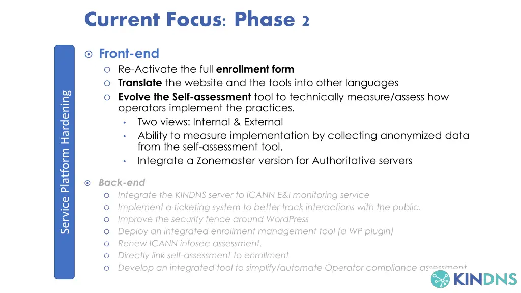 current focus phase 2