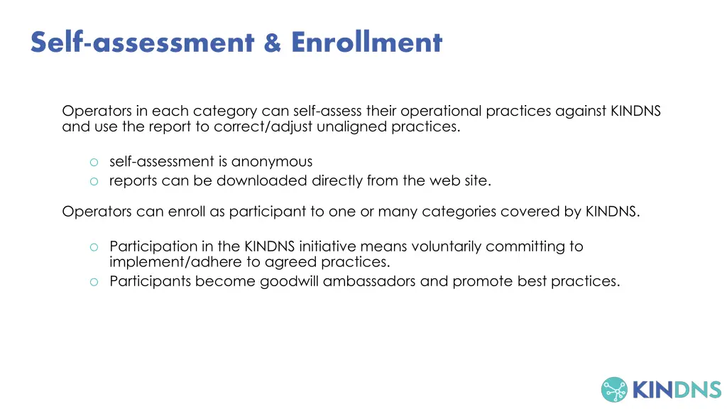 self assessment enrollment