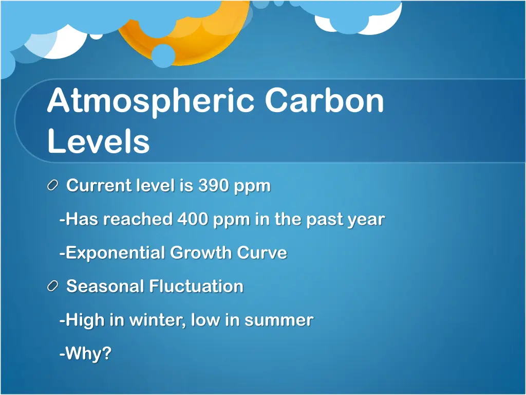 atmospheric carbon levels