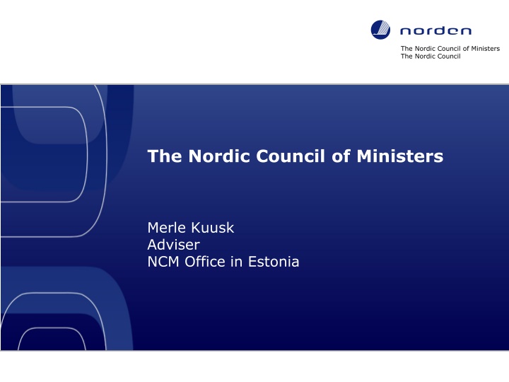 the nordic council of ministers the nordic council