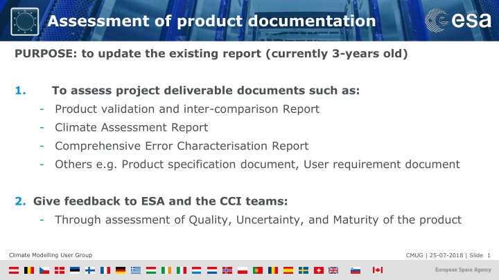 assessment of product documentation