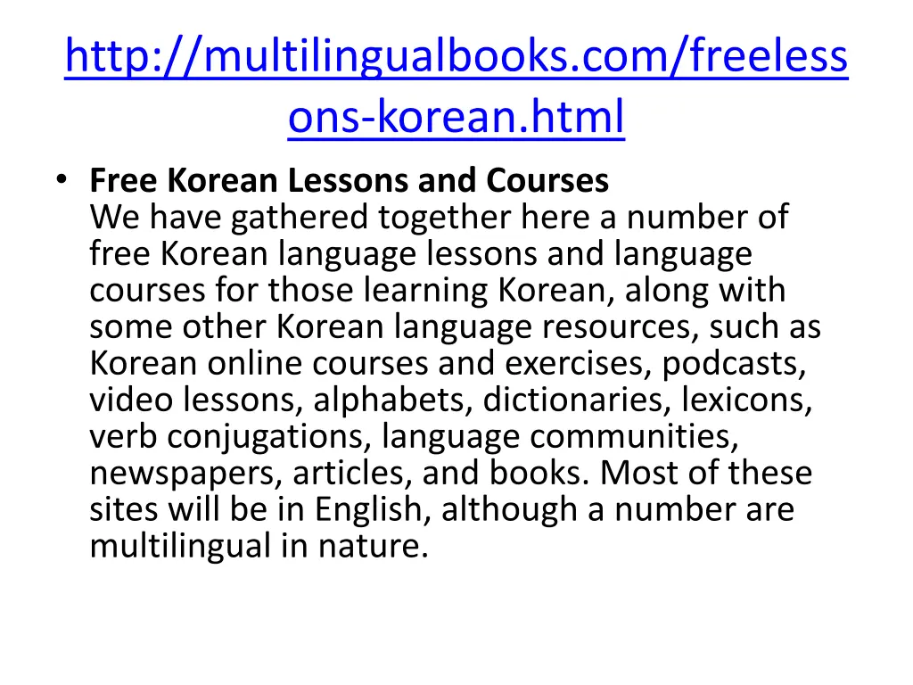 http multilingualbooks com freeless ons korean 1