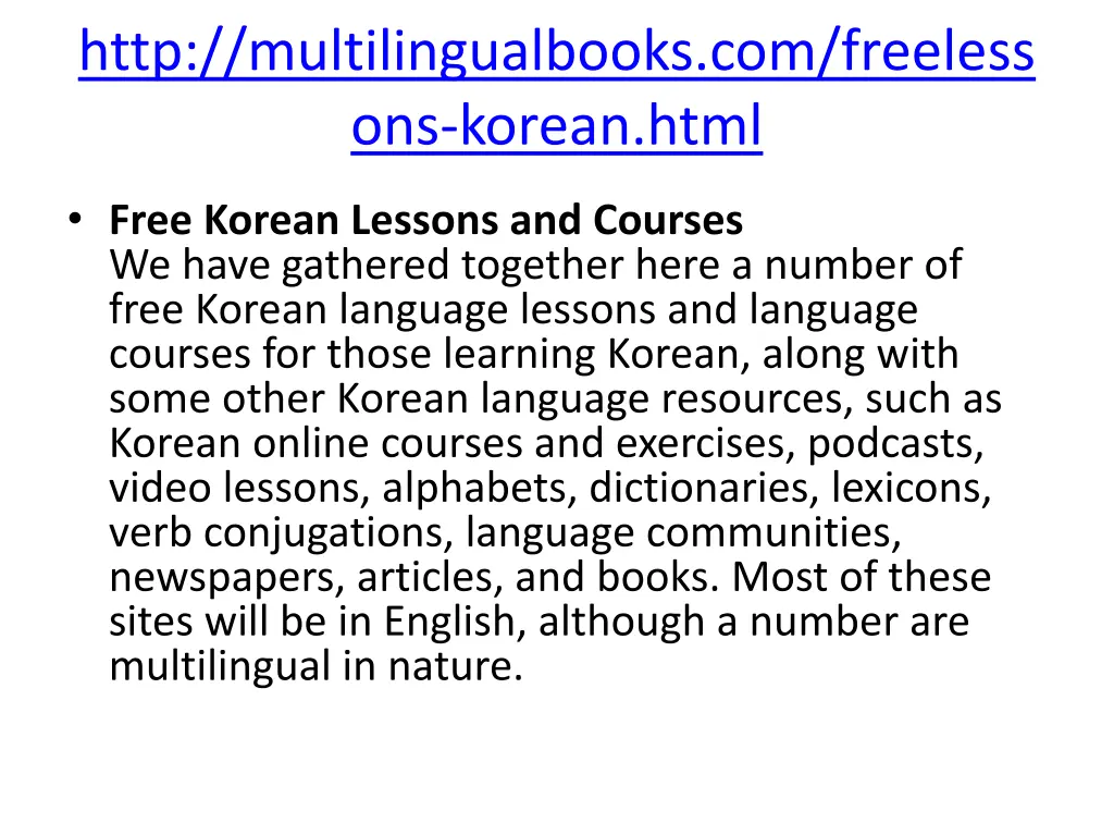 http multilingualbooks com freeless ons korean