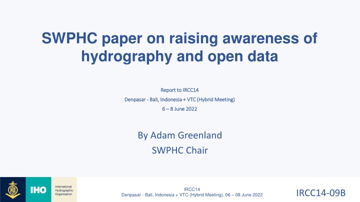 swphc paper on raising awareness of hydrography