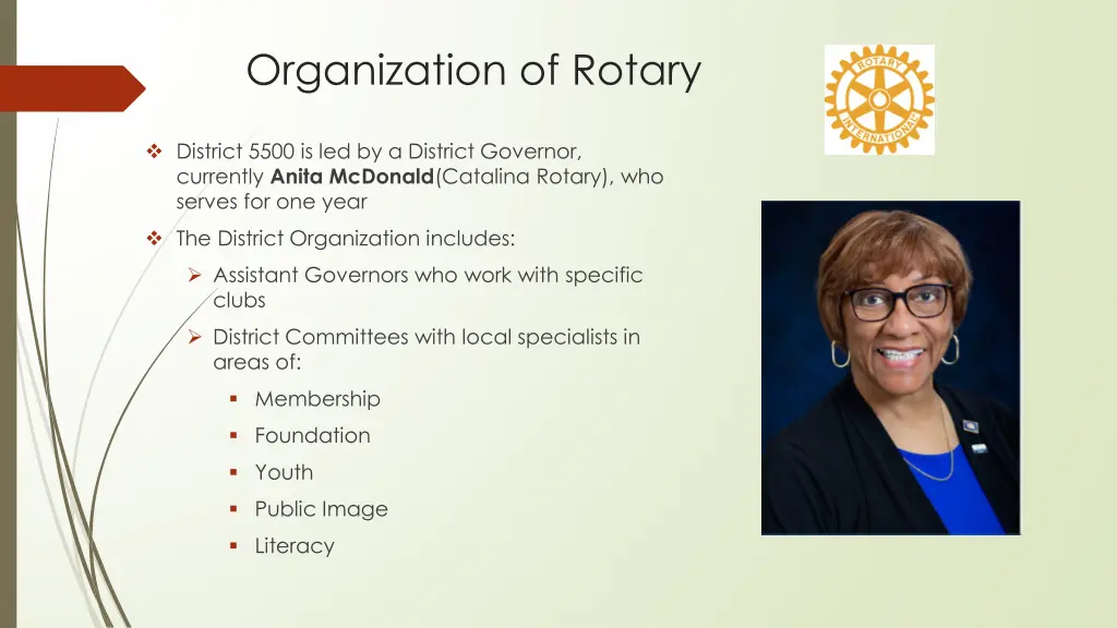 organization of rotary 1